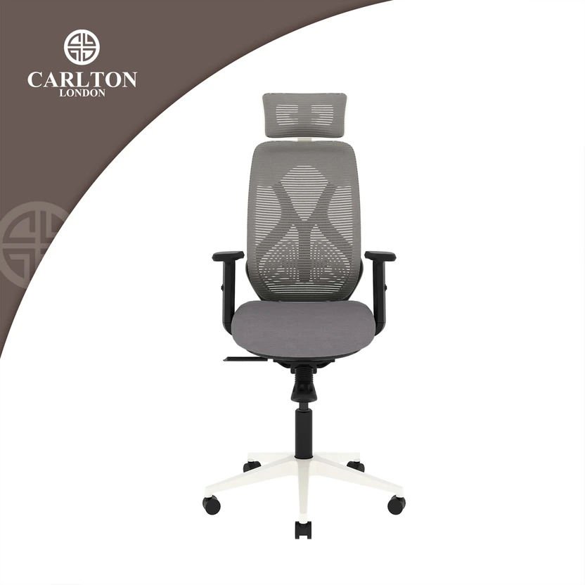 CARLTON LONDON Atlas Mesh Office Adjustable Arm Chair (Dark Grey,...more