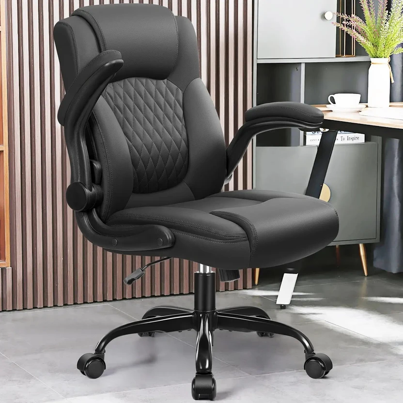 Makeseat Leather Office Chair, PU Home Computer Desk Chairs with ...more