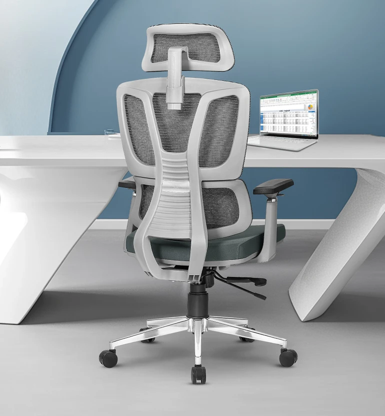 Da URBAN Beatle Grey High Back Mesh Office Executive Chair (Grey,...more
