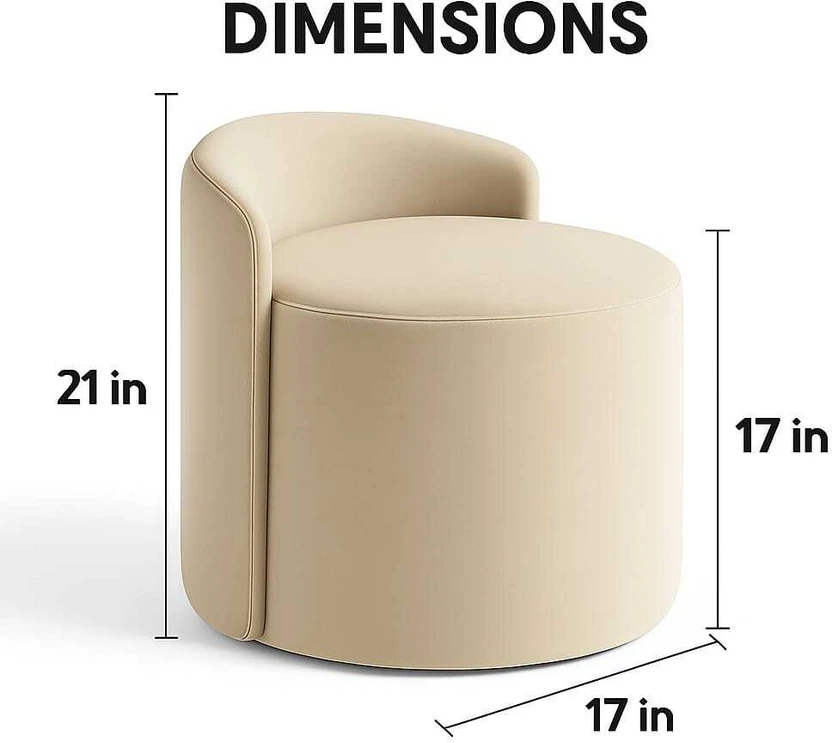 Jaico Solid Wood Standard Ottoman (Finish Color - Beige, Pre Asse...more