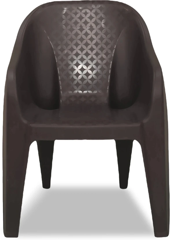 HELLO Plastic Table & Chair Set (Finish Color - Dark Brown, DIY(D...more