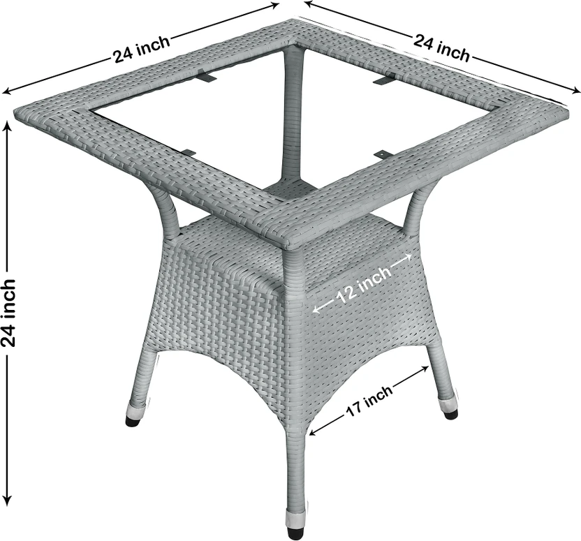 Flipkart Perfect Homes Cane Table & Chair Set (Finish Color - Gre...more
