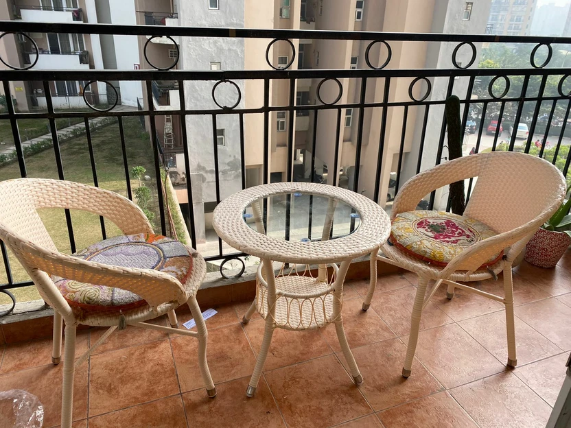 Home Desire Metal Table & Chair Set (Finish Color - Multicolor, P...more