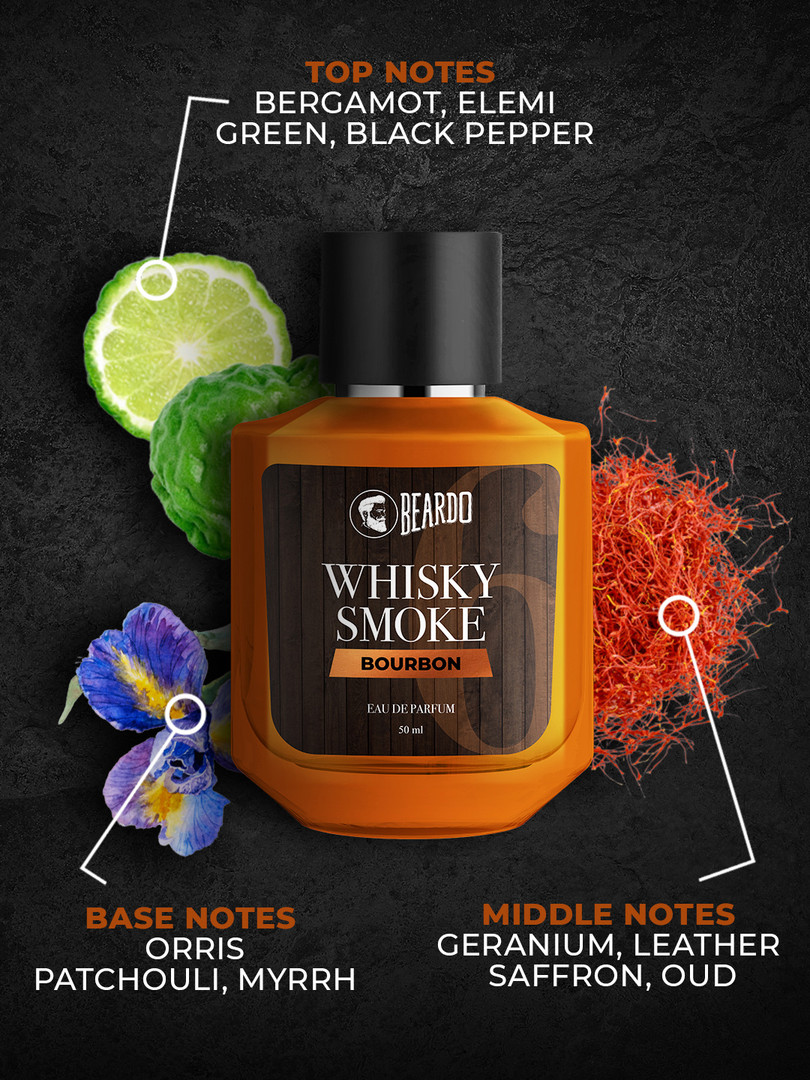BEARDO Men Set of Whisky Smoke Bourbon & Mariner Eau de Parfums - 50ml each