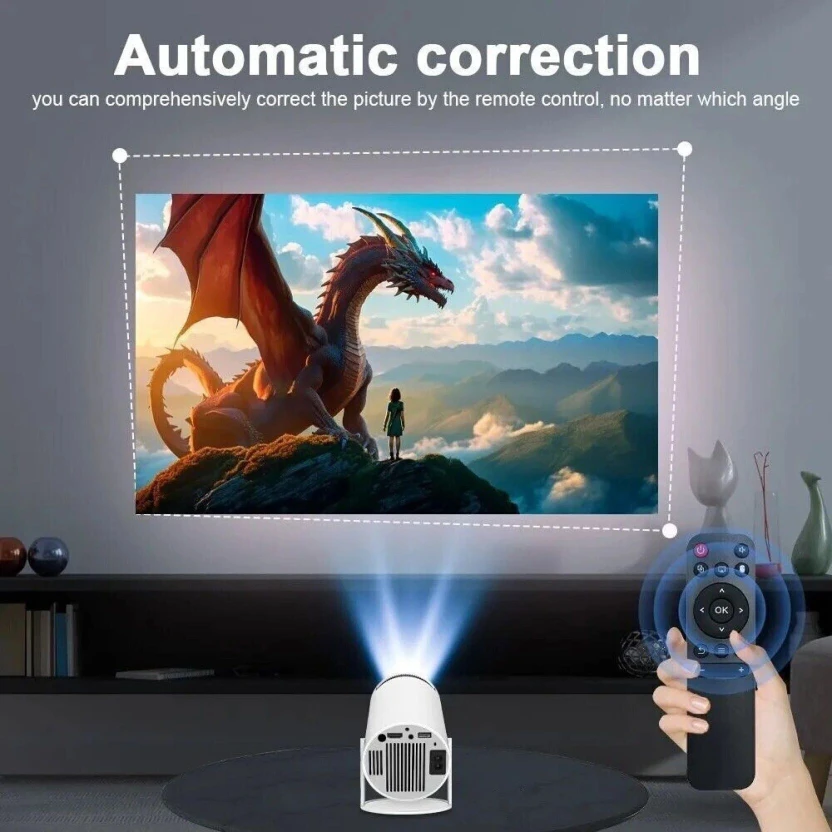 Prizmos HY300-PRO 1GB/8GB, 4K Support Android 11 Projector WiFi 6...more