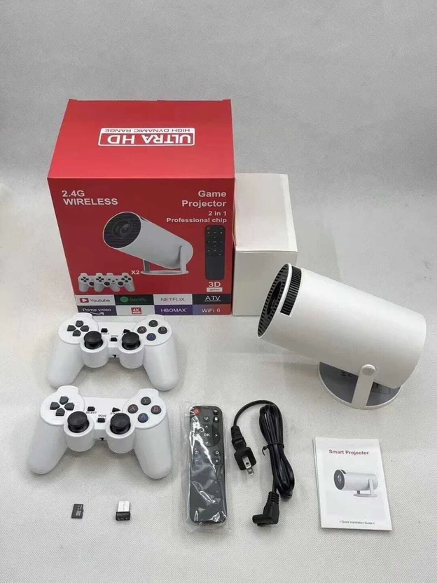 SHAH ENTERPRISES 2 in 1 Game Projector (8000 lm) Portable Project...more