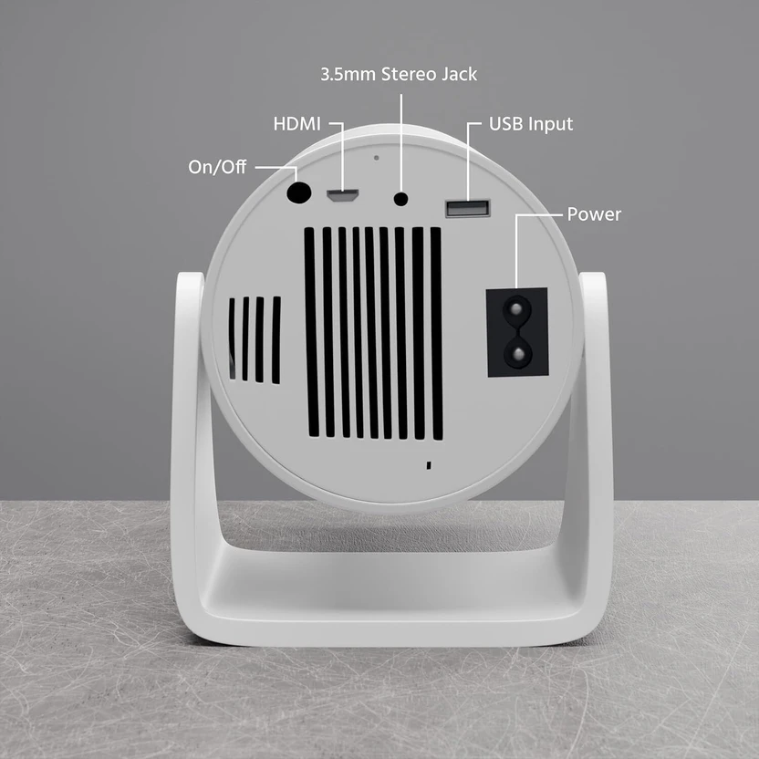 Mudo LED Projector with Android 11, WiFi 6, Bluetooth & 2.4G+5G C...more