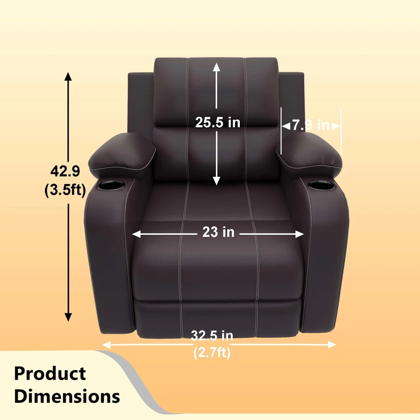 Nilkamal Sierra 1 Seater Fabric Manual Recliner (Finish Color - C...more