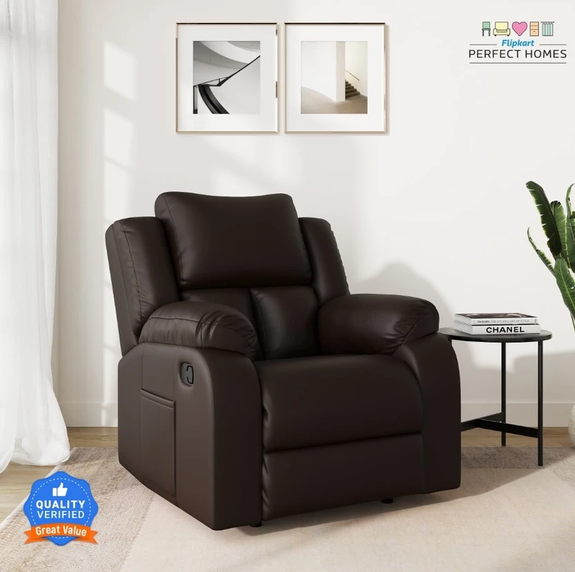Recliners Flipkart Perfect Homes Sauron Leatherette Manual Recliner (Finish...more