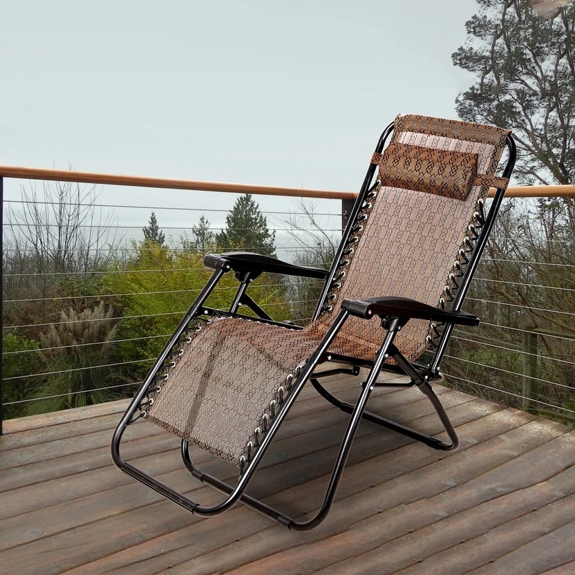 Star Work Leather Manual Recliner (Finish Color - Burgandi, Knock...more