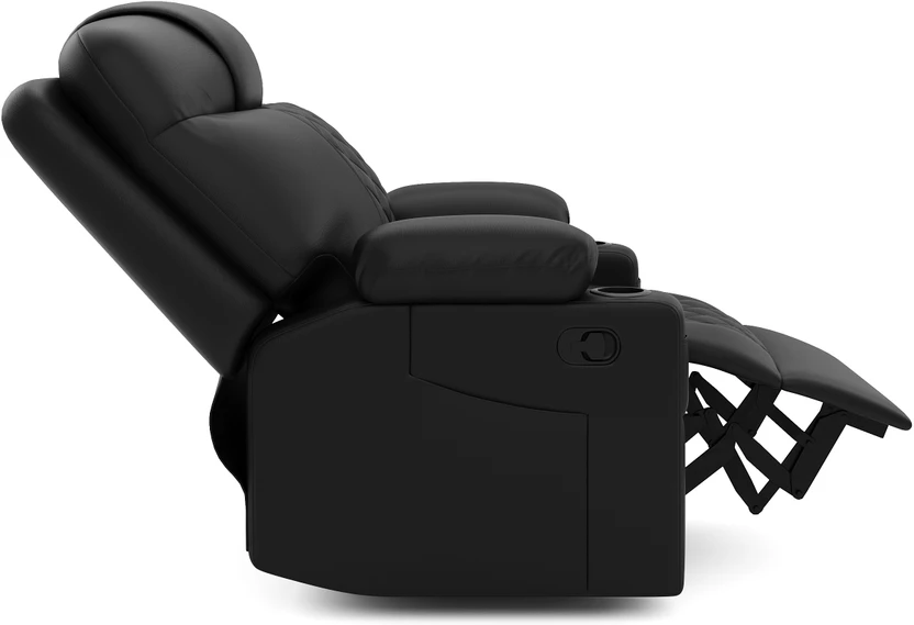 Atharv Homes Leatherette Manual Recliner (Finish Color - Black, D...more