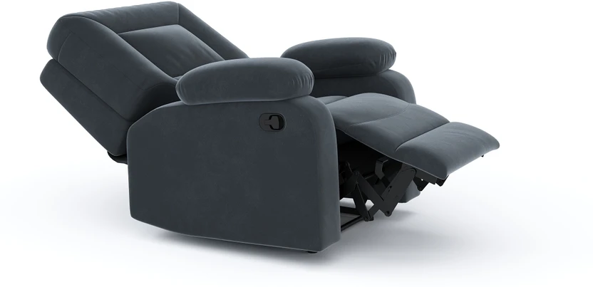 Atharv Homes Fabric Manual Recliner (Finish Color - Grey, DIY(Do-...more