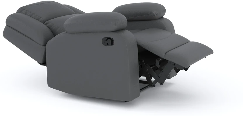 Atharv Homes Leatherette Manual Recliner (Finish Color - Grey, DI...more