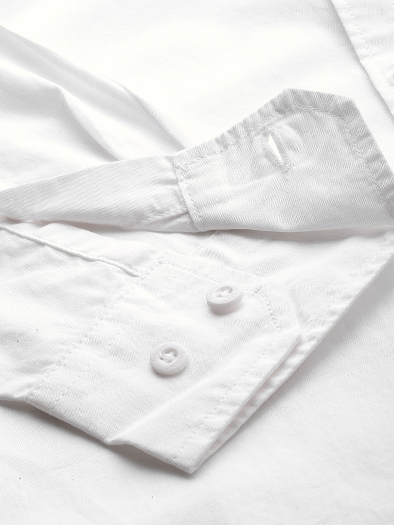 Roadster Men White Casual Shirt