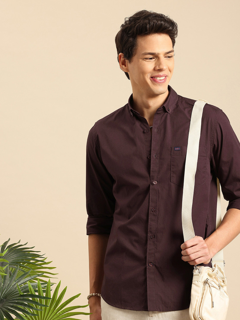 Shirt Mast & Harbour Men Standard Cotton Casual Shirt