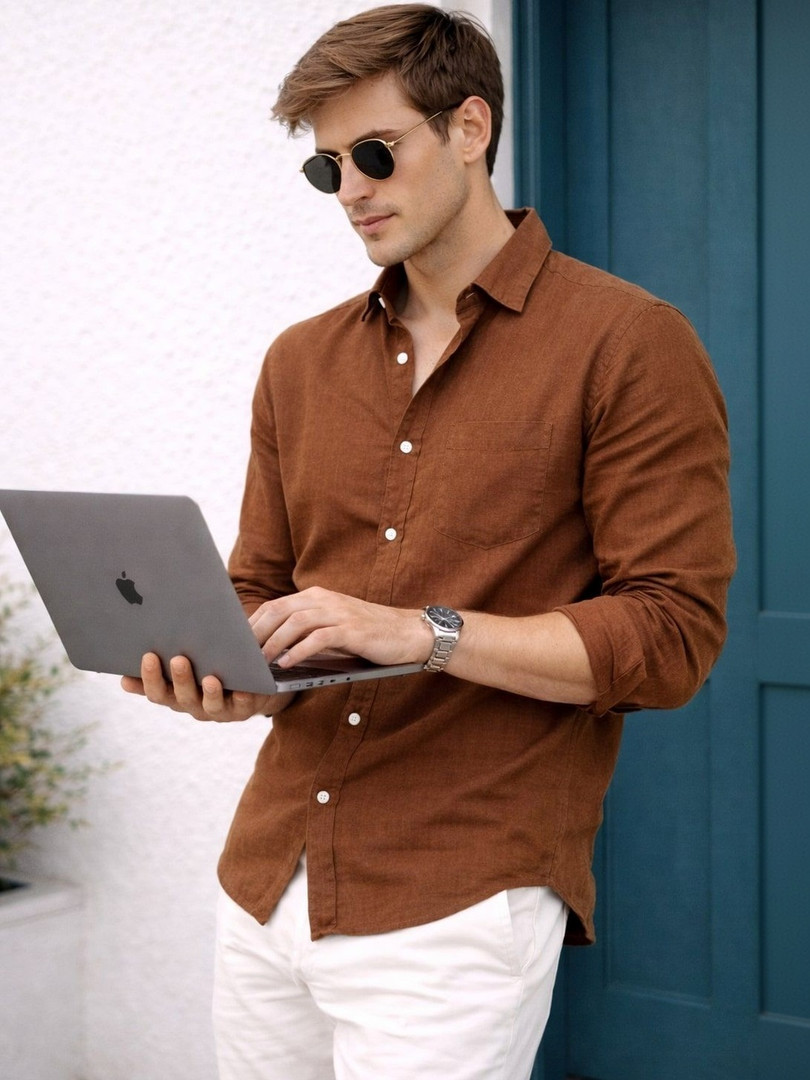 Shirt HERE&NOW Men Smart Casual Shirt