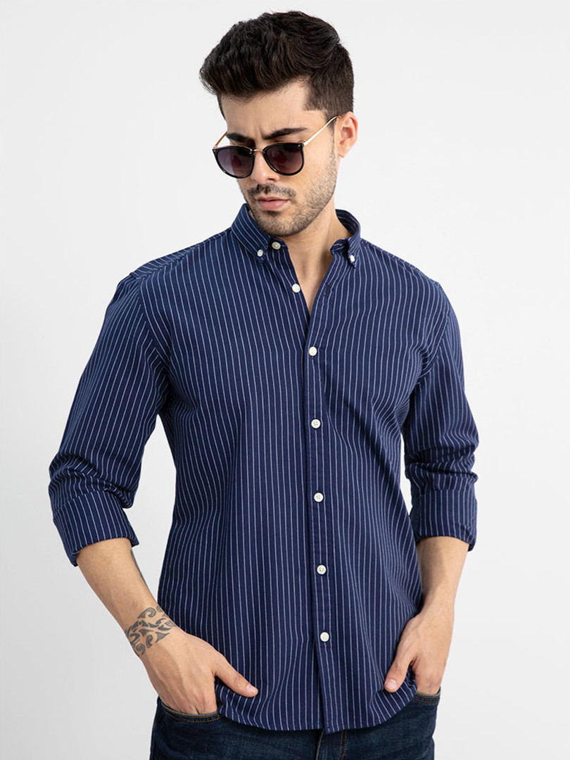 Navy Blue / White