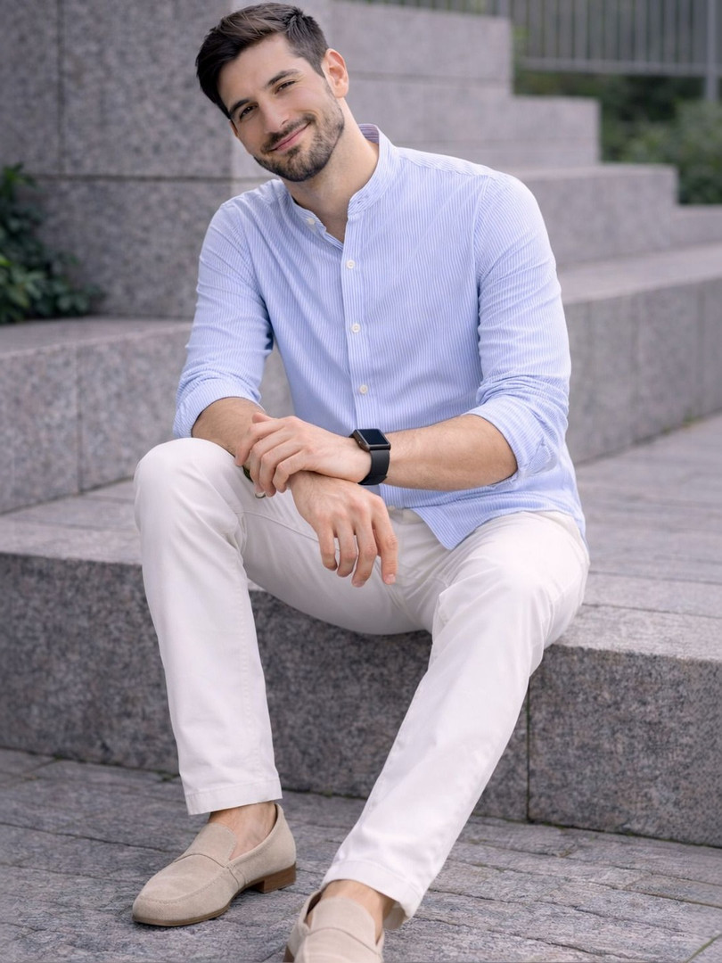 HERE&NOW Men Comfort Striped Casual Shirt