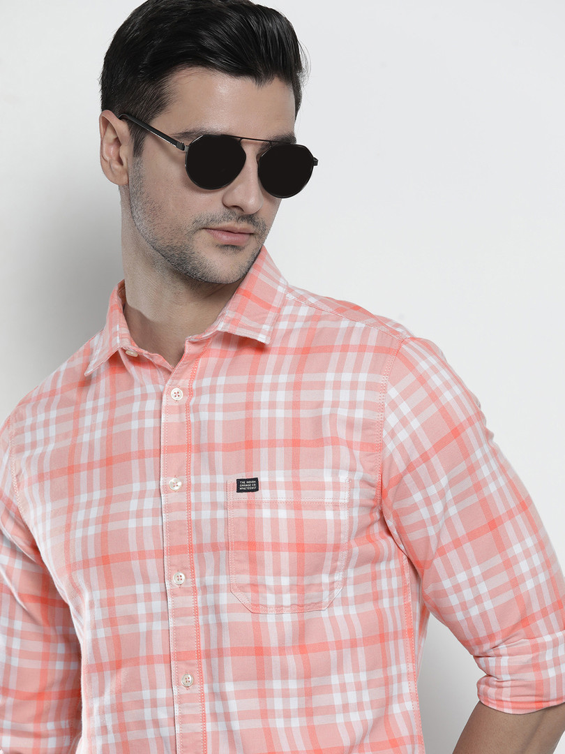 Peach / White