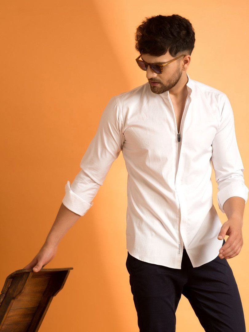 Mculine Men Casual Pure Cotton Shirt