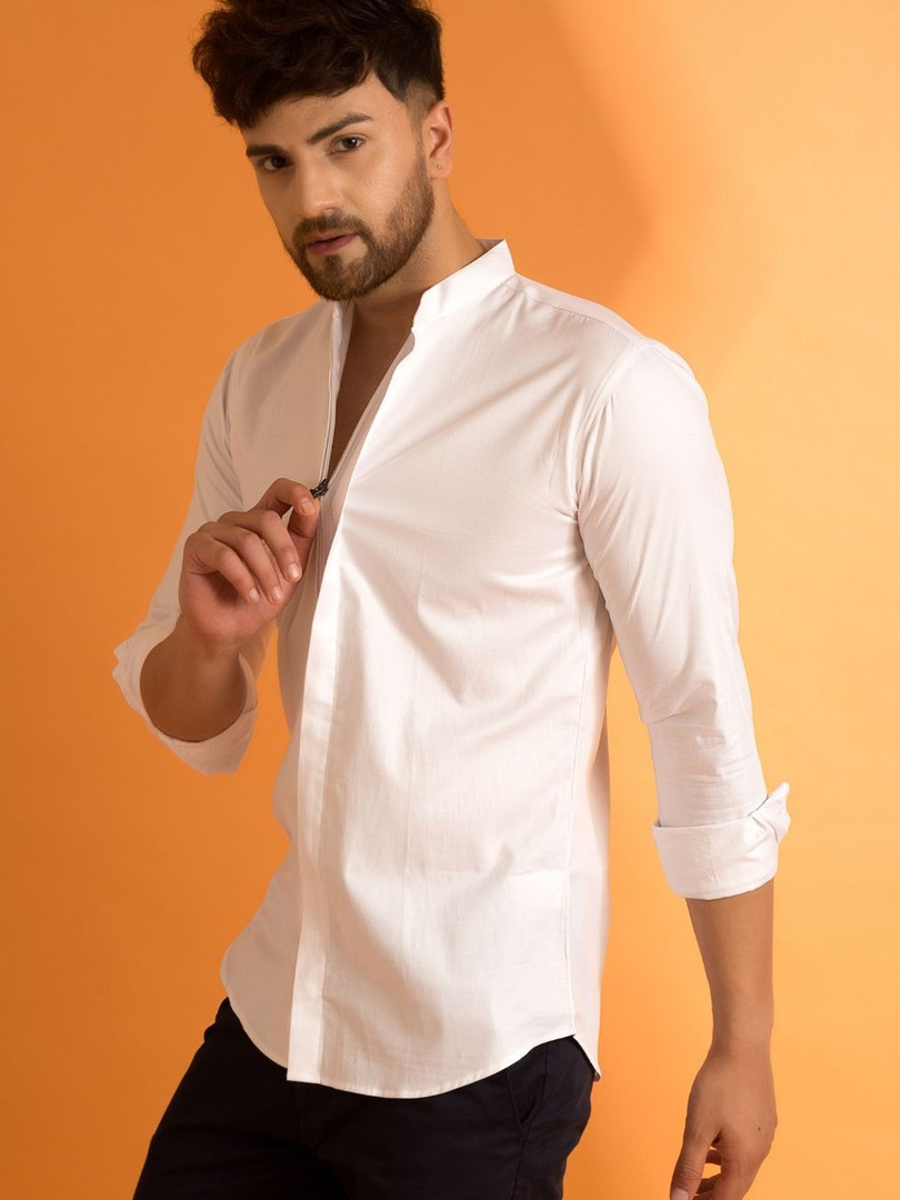Mculine Men Casual Pure Cotton Shirt
