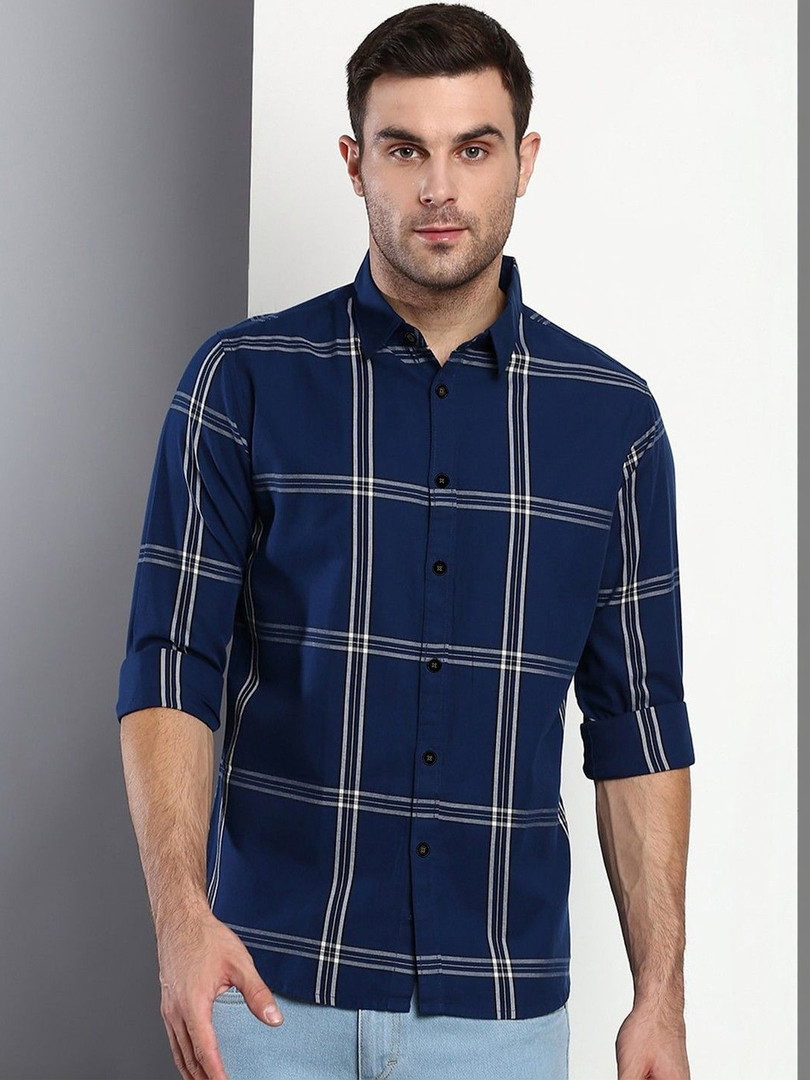 Navy Blue / White
