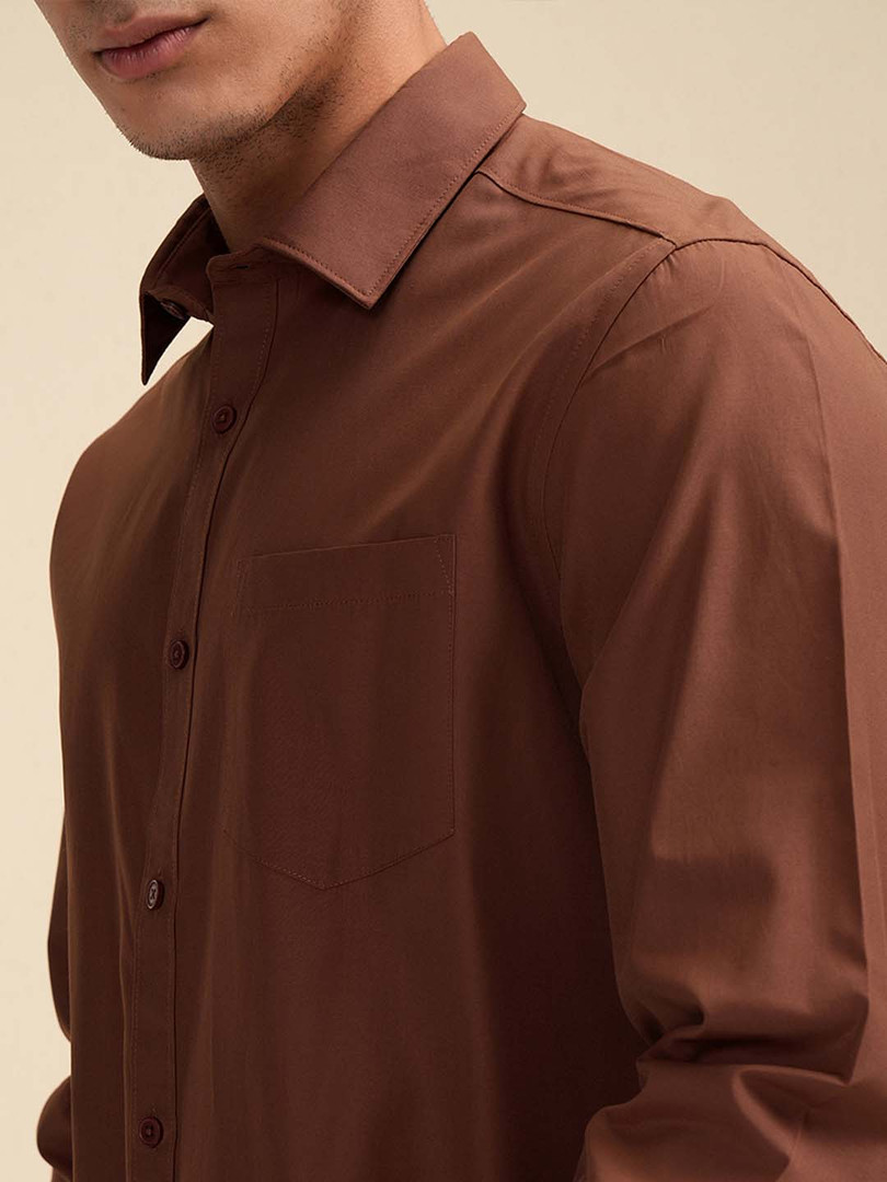 HIGHLANDER Men Solid Casual Shirt