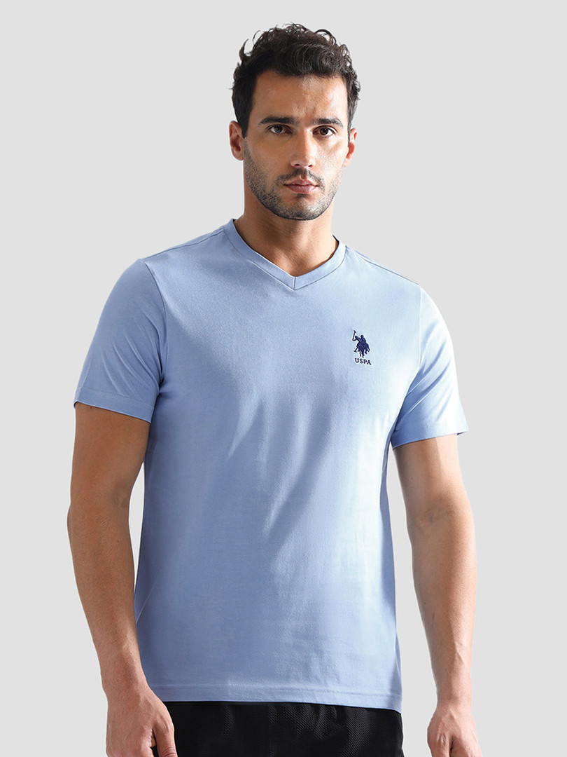 U.S. Polo Assn. Embroidered Logo Pure Cotton Lounge T-shirts