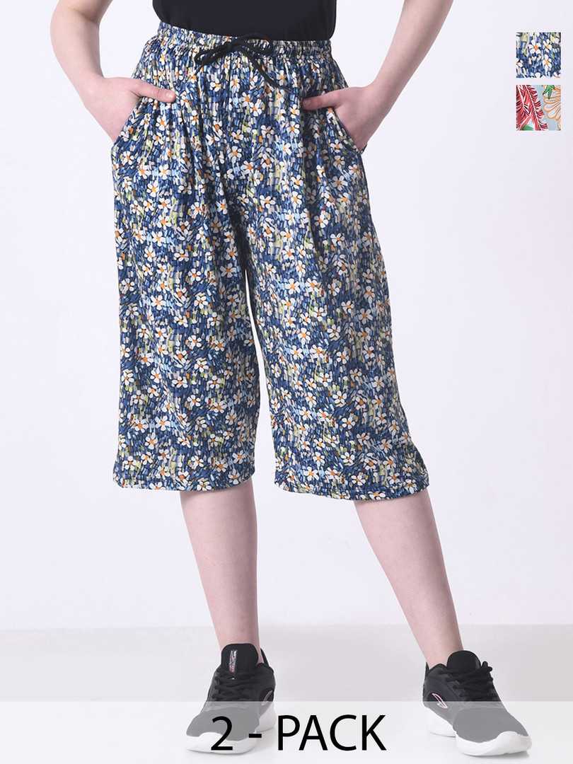 capri Jockey Printed Super Combed Cotton Stretch Slim Fit Capri -1300