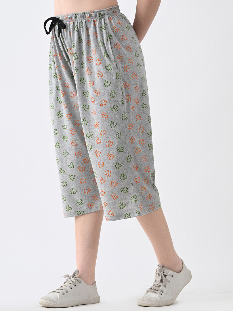 BAESD Women Pack Of 2 Printed Capris
