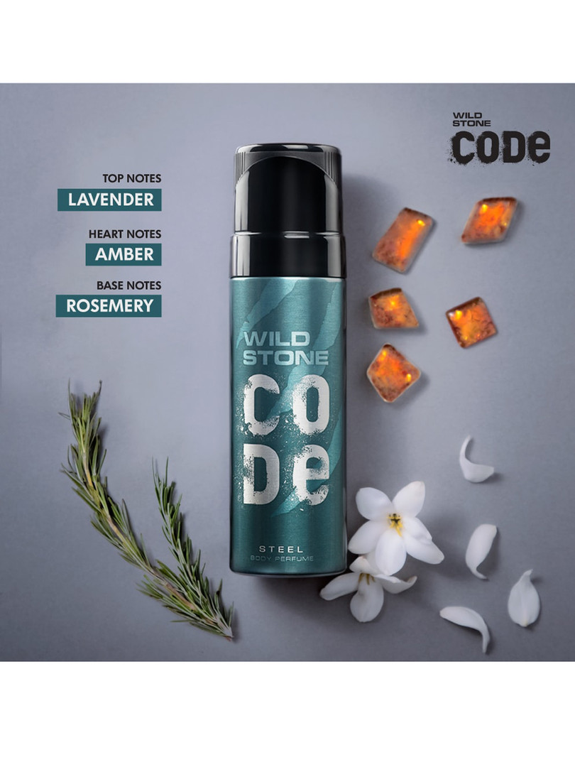 Wild stone code Men Code Steel No Gas Body Perfume Deodorant - 150 ml