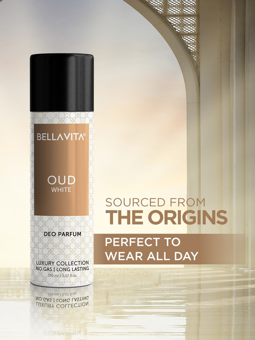Bella Vita Organic Oud White Long Lasting Deo Parfum - 150 ml