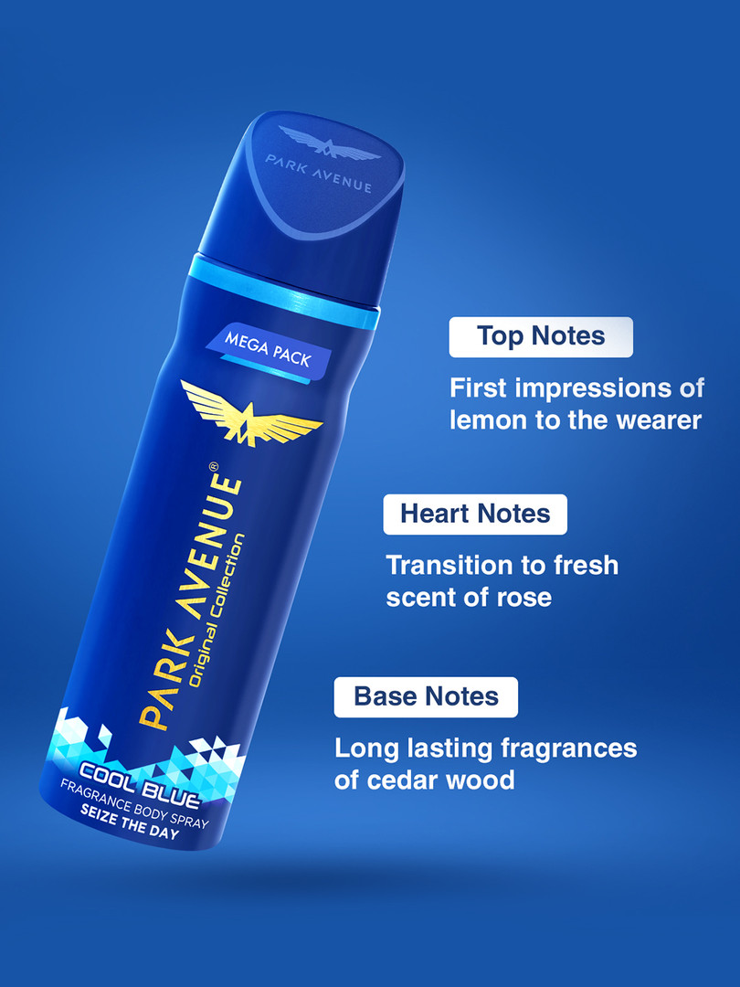 Park Avenue Original Men Cool Blue Fragrance Body Spray 220 ml