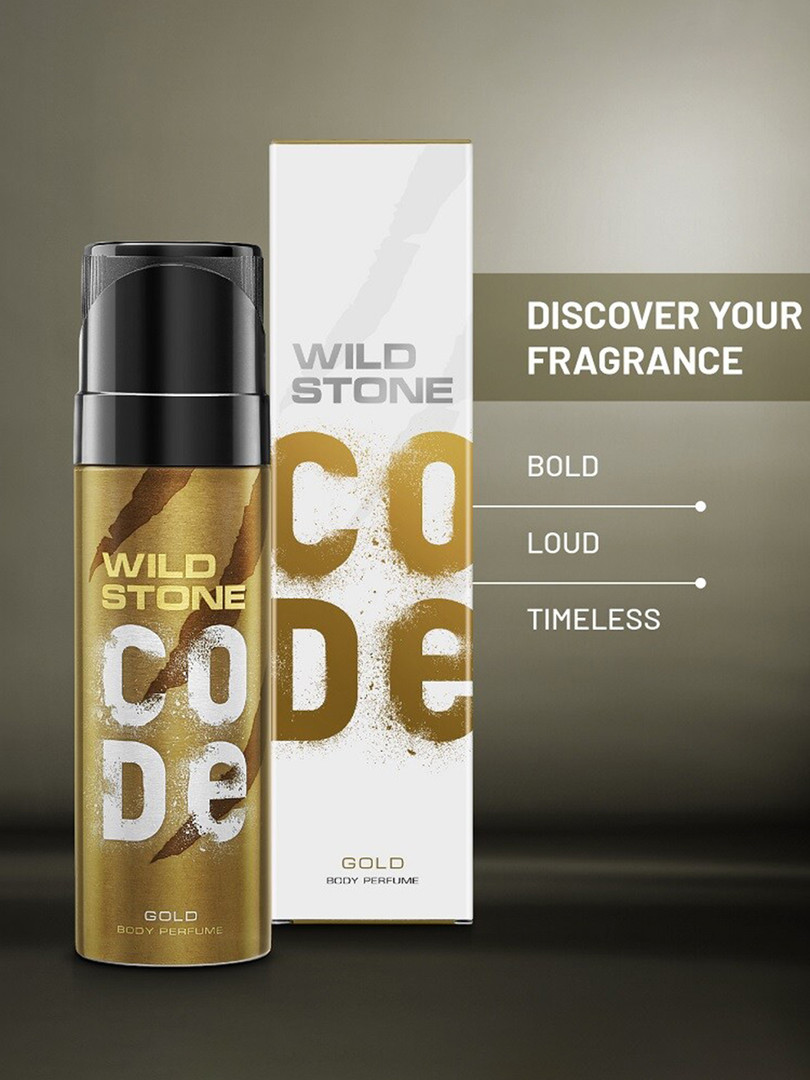 Wild stone code Men Gold Long Lasting Body Deodorants - 150 ml