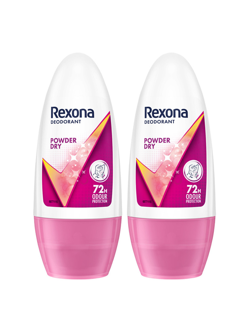 deodorant REXONA Rexona Women Set of 2 Powder Dry Underarm Roll On Deodorant - 50 ml each