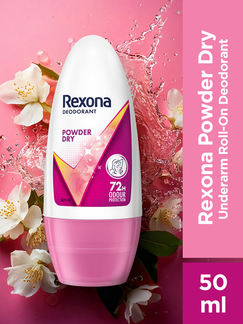 deodorant REXONA Powder Dry 72 H Odour Protection Underarm Roll-On Deodorant - 50 ml