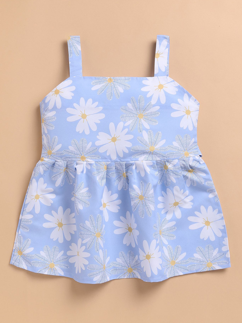 Toonyport Kids-Girls Floral Print Fit & Flare Dress Pack Of 3