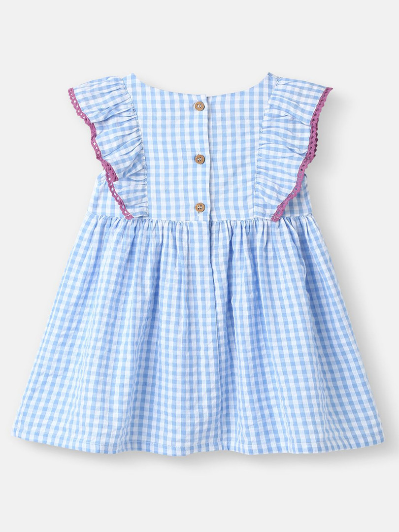 Nauti Nati Girl Cotton and Pleated Fabric Minnie Mouse Dress