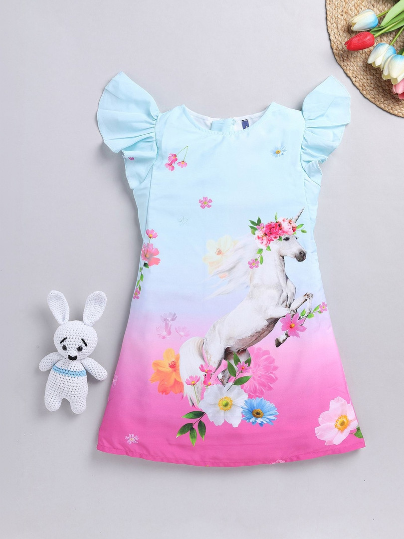 YK Print A-Line Dress