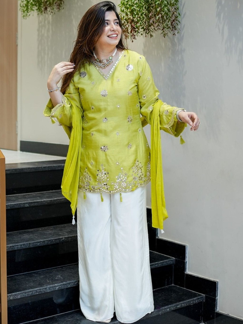 Wtune Women Embellished Palazzos
