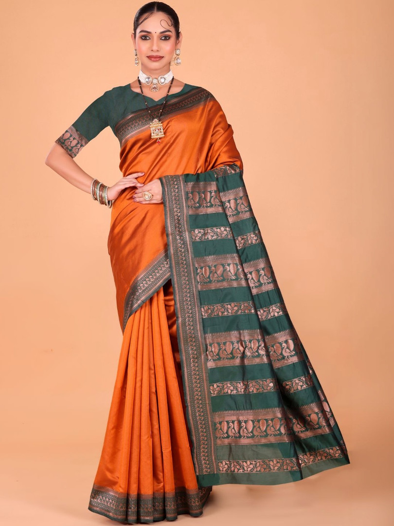 ethnic KALINI Woven Design Zari Art Silk Banarasi Saree