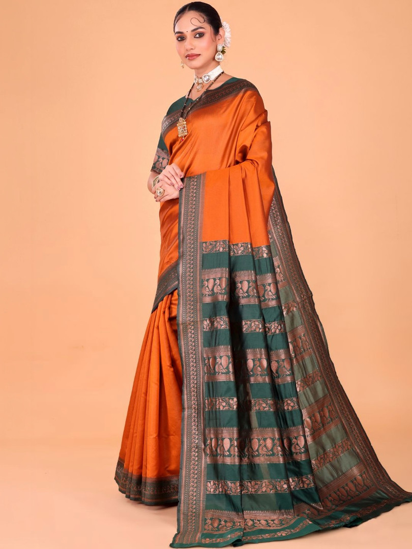 KALINI Woven Design Zari Art Silk Banarasi Saree
