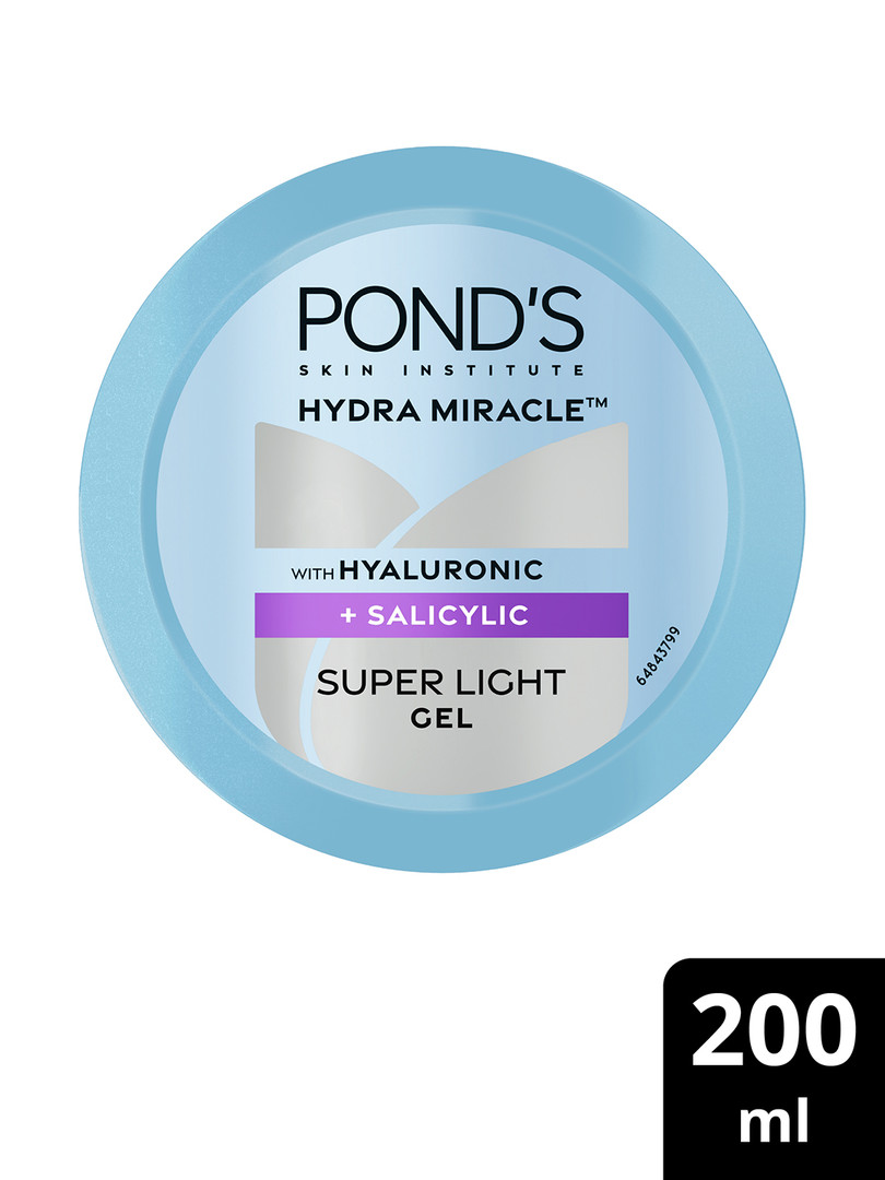 Ponds Hydra Miracle Super Light Gel With Hyaluronic Acid & Salicylic - 200ml