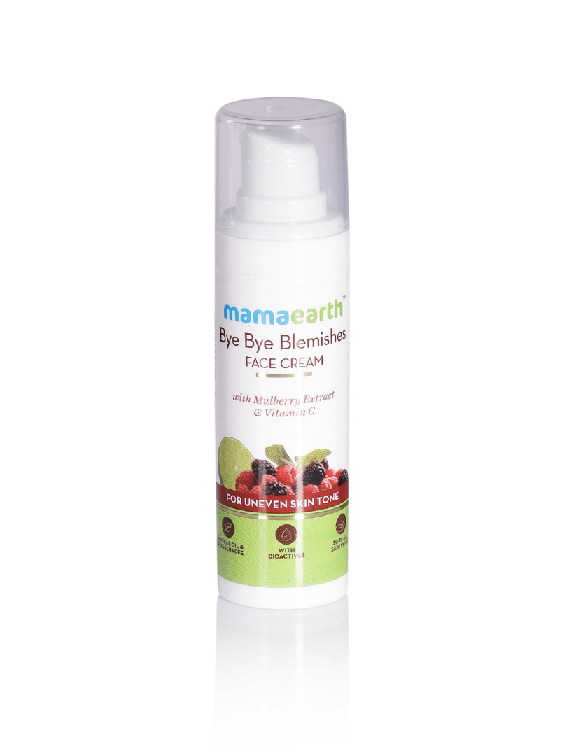 Mamaearth Bye Bye Blemishes Face Cream With Mulberry & Vitamin C For Pigmentation - 30g