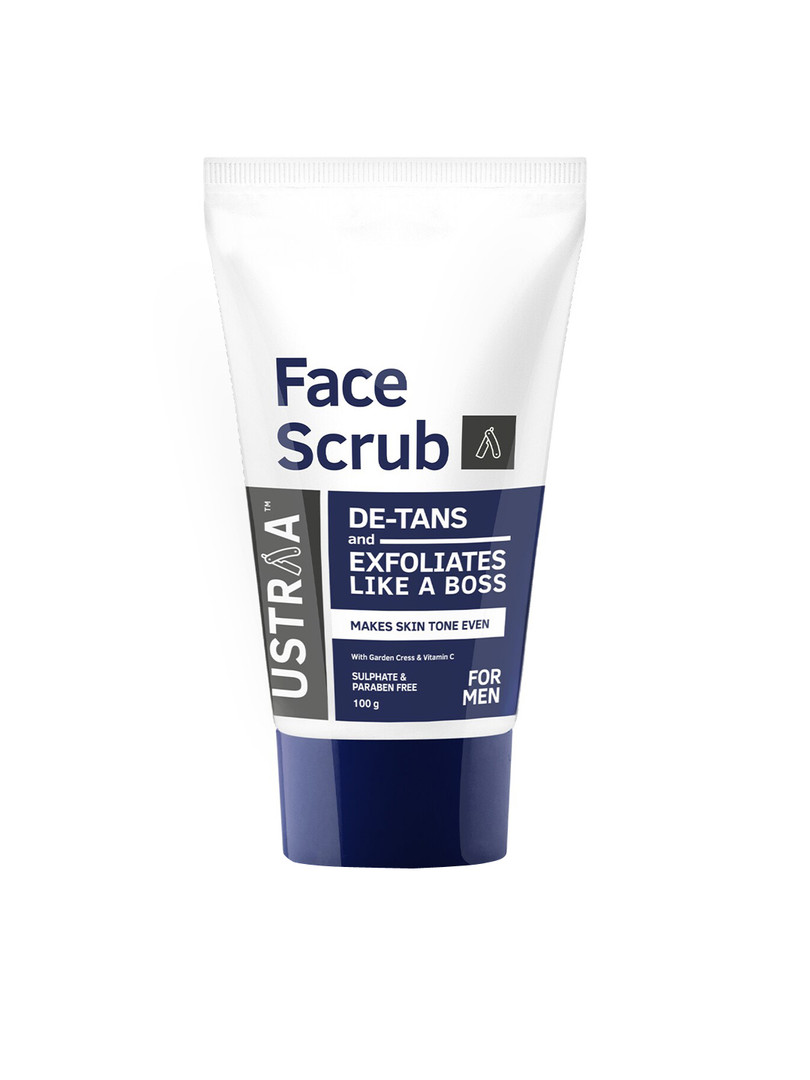 Ustraa Men Face Wash & Scrub De-tan Combo 100g each