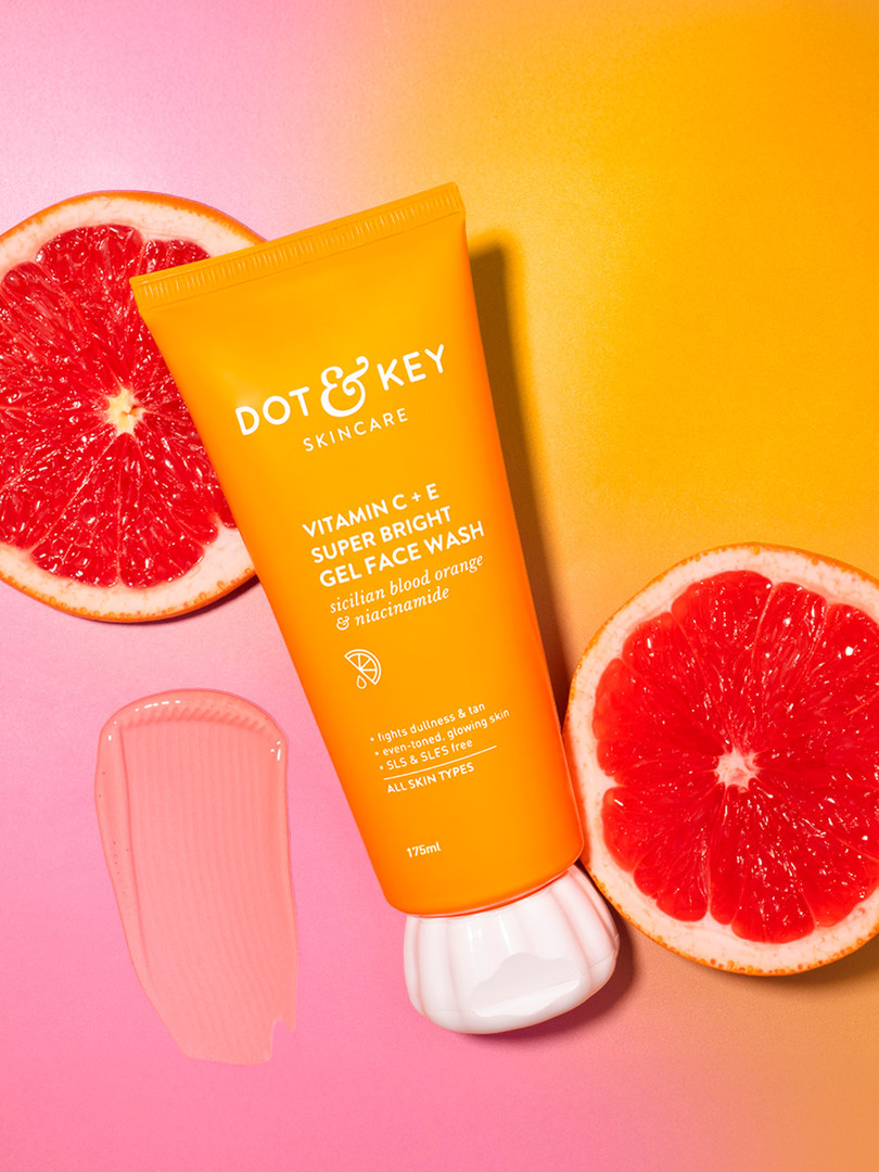 DOT & KEY Sicilian Blood Orange Niacinamide Vitamin C&E Super Bright Gel Face Wash - 175ml