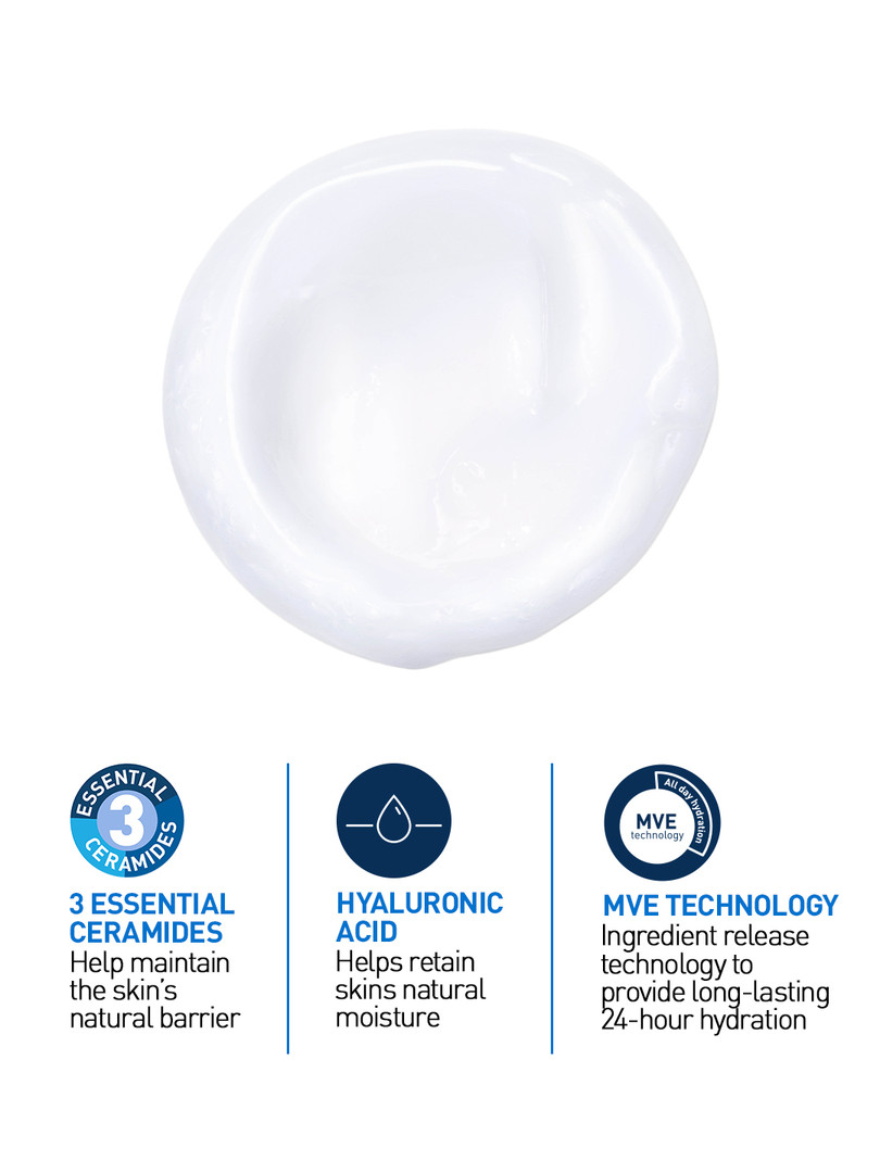 CeraVe Hydrating Cleanser For Dry Skin with Ceramides & Hyaluronic Acid- 88ml