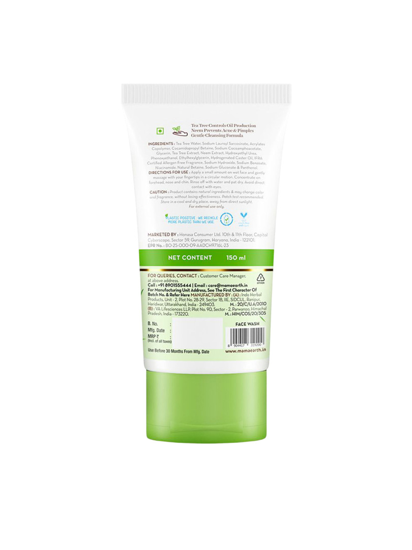 Mamaearth Tea Tree Oil Control Face Wash - 150 ml