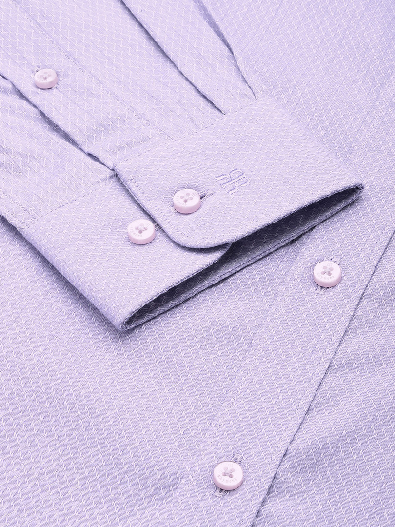 Raymond Pure Cotton Self Design Slim Fit Opaque Formal Shirt