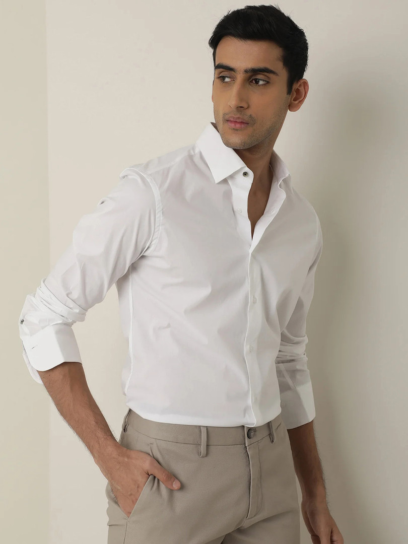MISCHIEF MONKEY Classic Pure Cotton Long Sleeves Formal Shirt